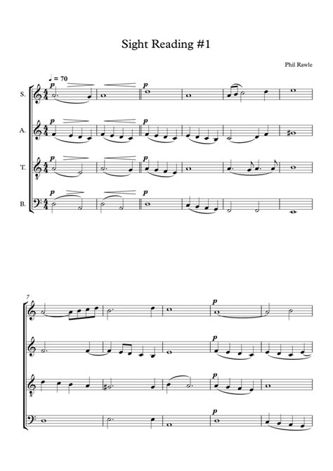 If any hand position changes are needed, move your hands at the right time to each new group of notes. . Choir sight reading pdf